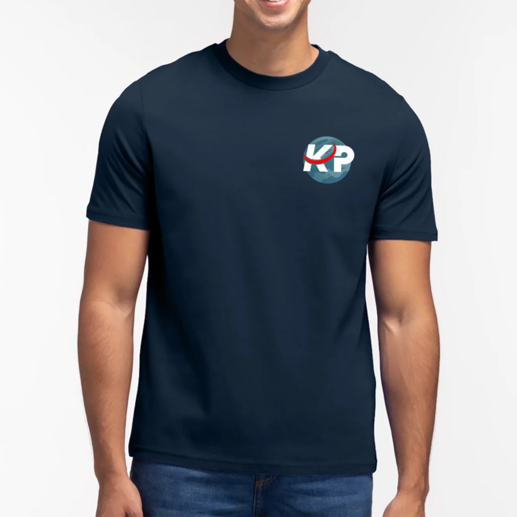 t shirt blå